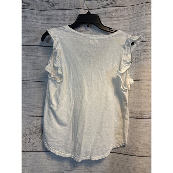 Tree of Life Ruffle Sleeve V-Neck Top - Picture 3 of 3